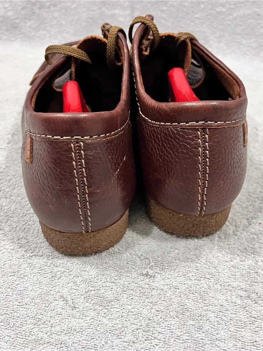 Clarks Mens 12.0 M Shacre II Run Beeswax Wallabee Brown Leather Casual Shoes